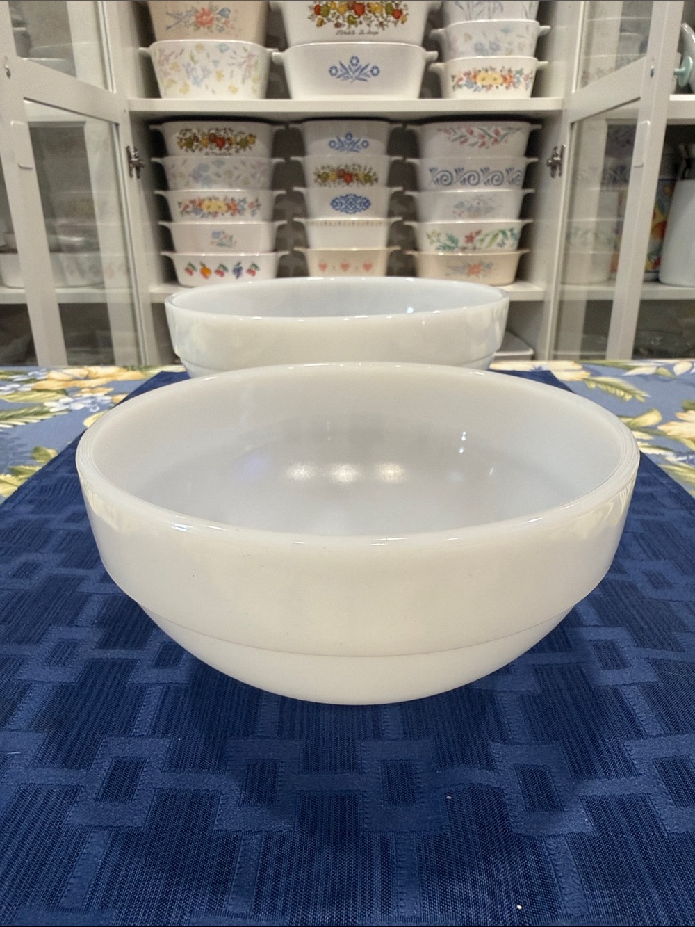 Fire King White Milk Glass Serving Bowl - Classic White